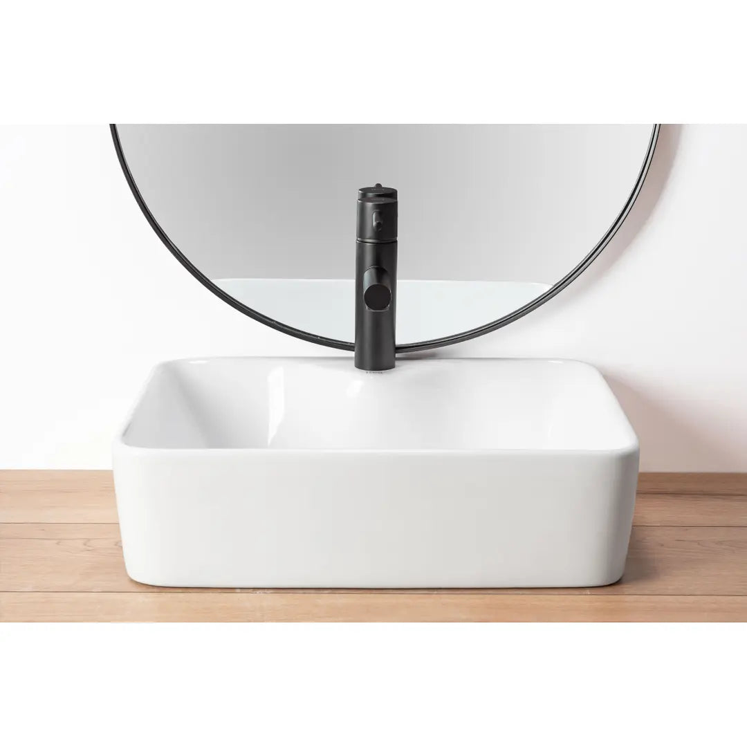 Aufsatzwaschbecken Kelly 38 cm – Weiße Keramik